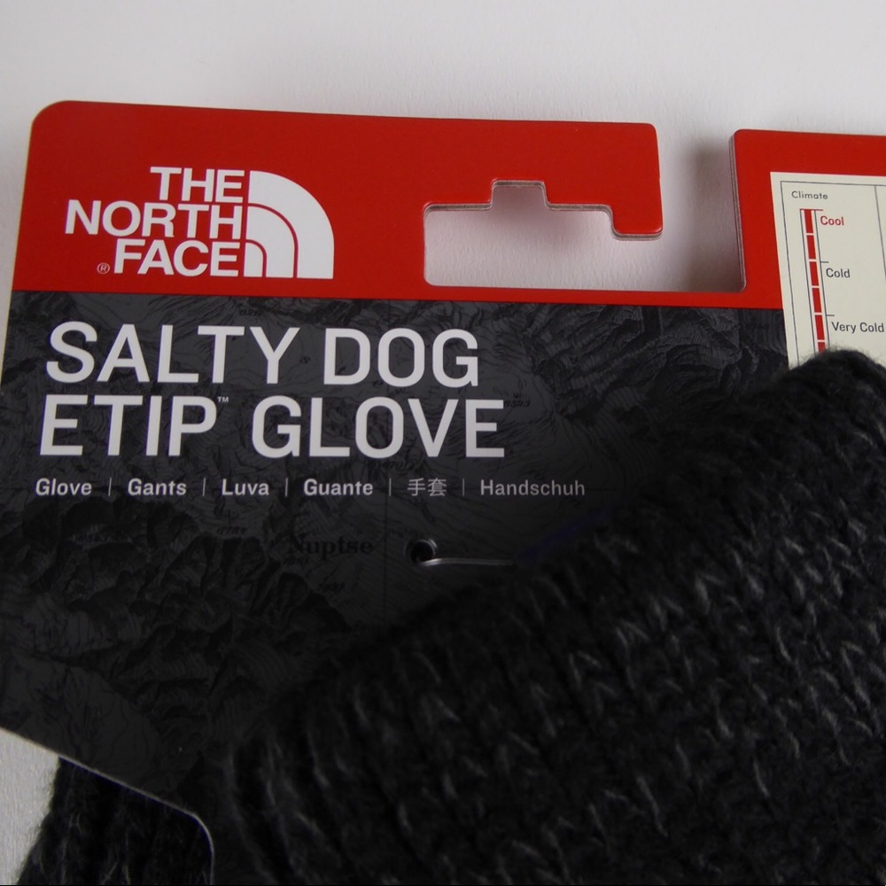 The North Face Salty Dog ETip Tech Gloves Wool NWT - Picture 2 of 6